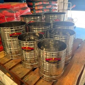 AVC STEEL STORAGE CONTAINER WITH LID 8PCS SET